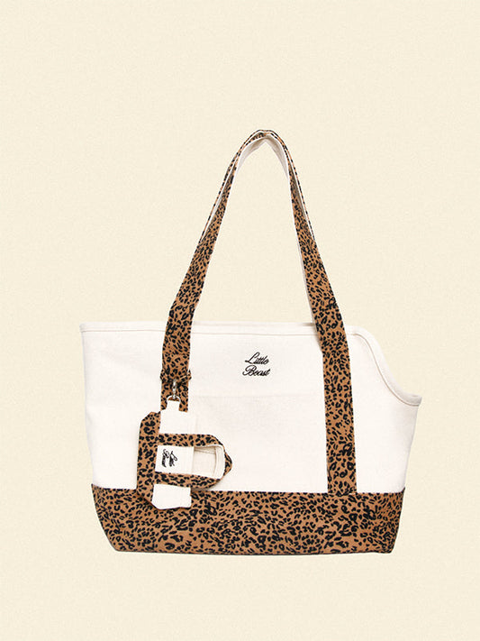 Little Beast Dog Carrier Leopard / ONE SIZE Ended Up in New York Canvas Tote