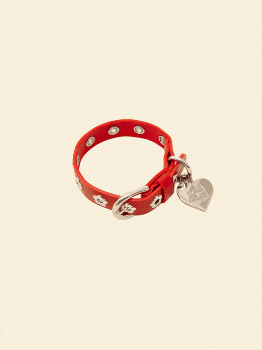 Little Beast Dog Collar Ruby - Flower Power Collar