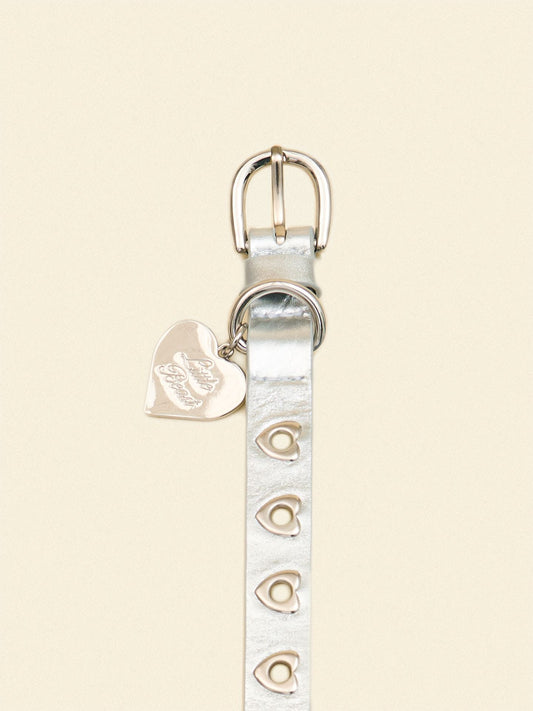 SJ Factory Dog Collar You Mean The World To Me Collar - Silver