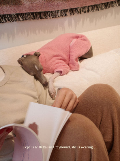 Little Beast Dog Fleece Onesie Cotton Candy Fleece Onesie