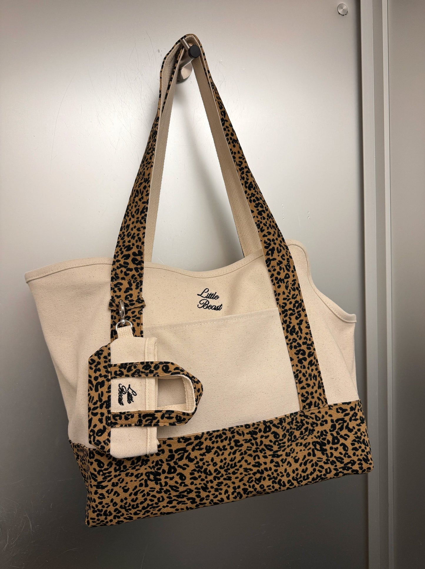 Little Beast Dog Carrier Ended Up in New York Canvas Tote