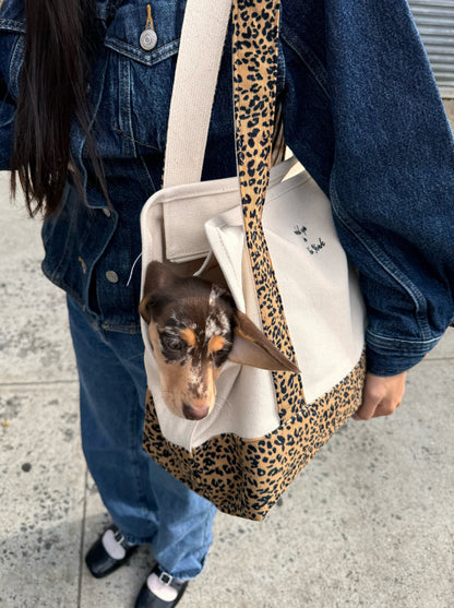 Little Beast Dog Carrier Ended Up in New York Canvas Tote