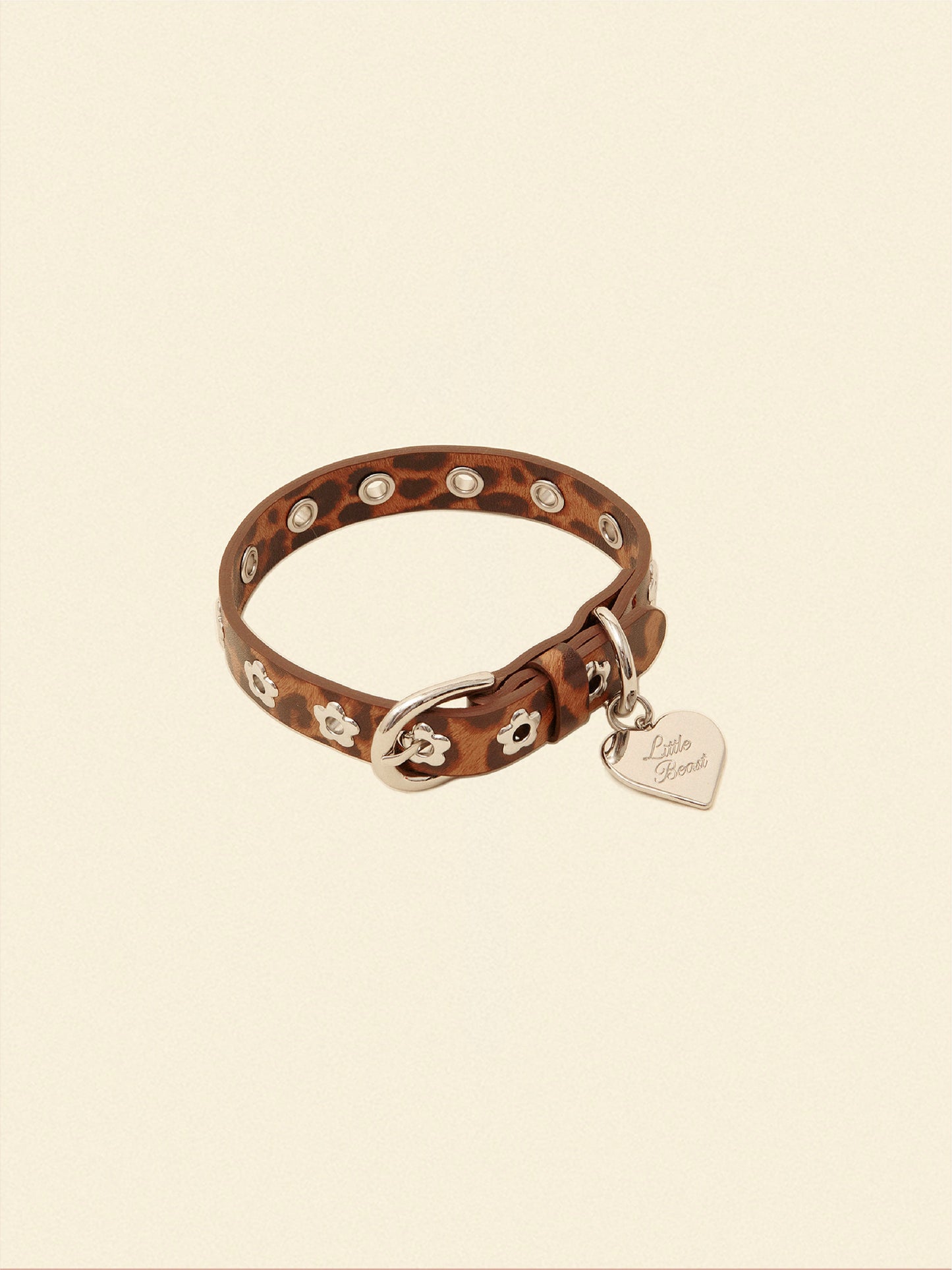 Little Beast Dog Collar Flower Power Collar - Cougar