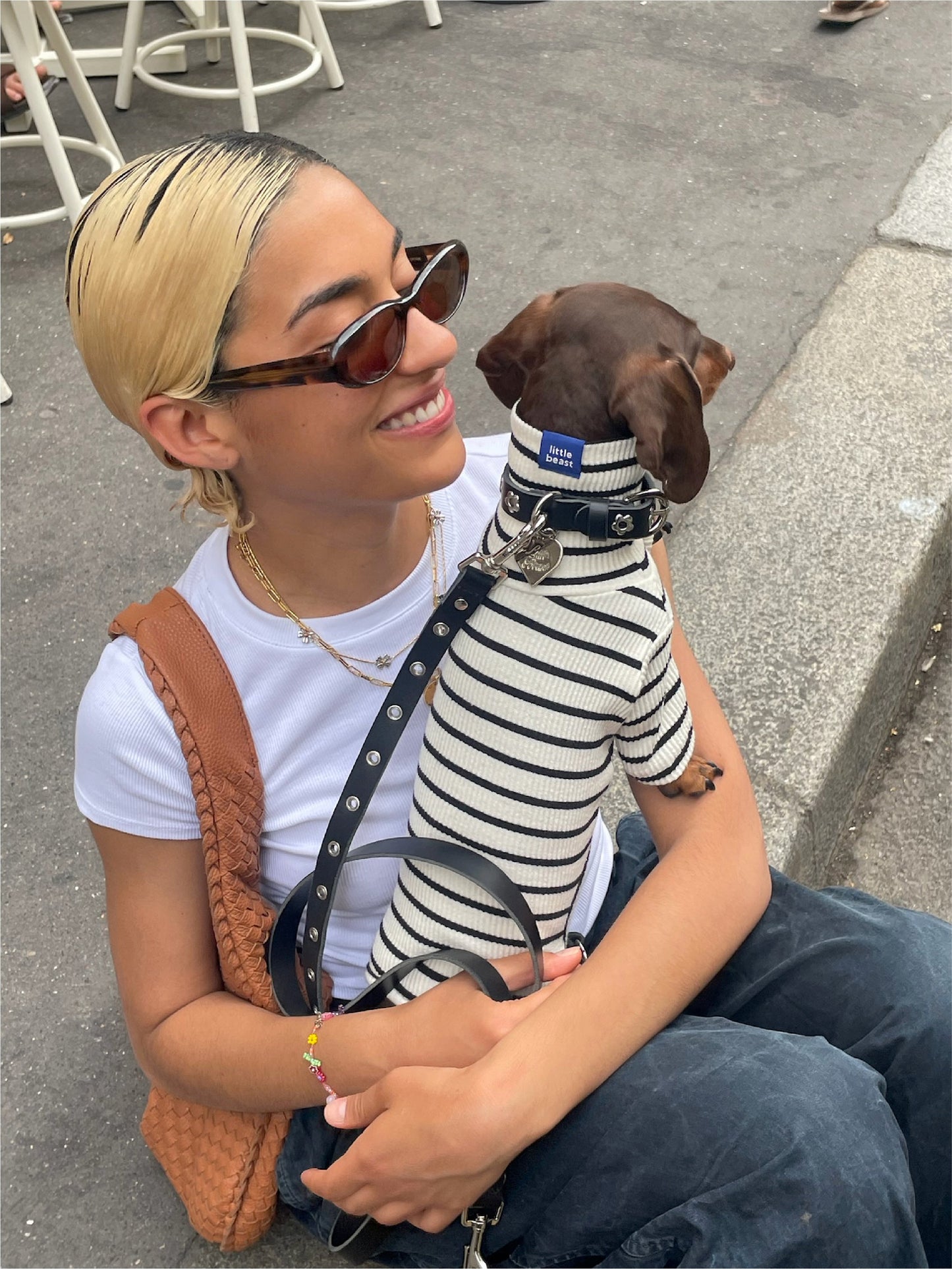 Little Beast Dog Leash ONESIZE Flower Power Leash - Midnight