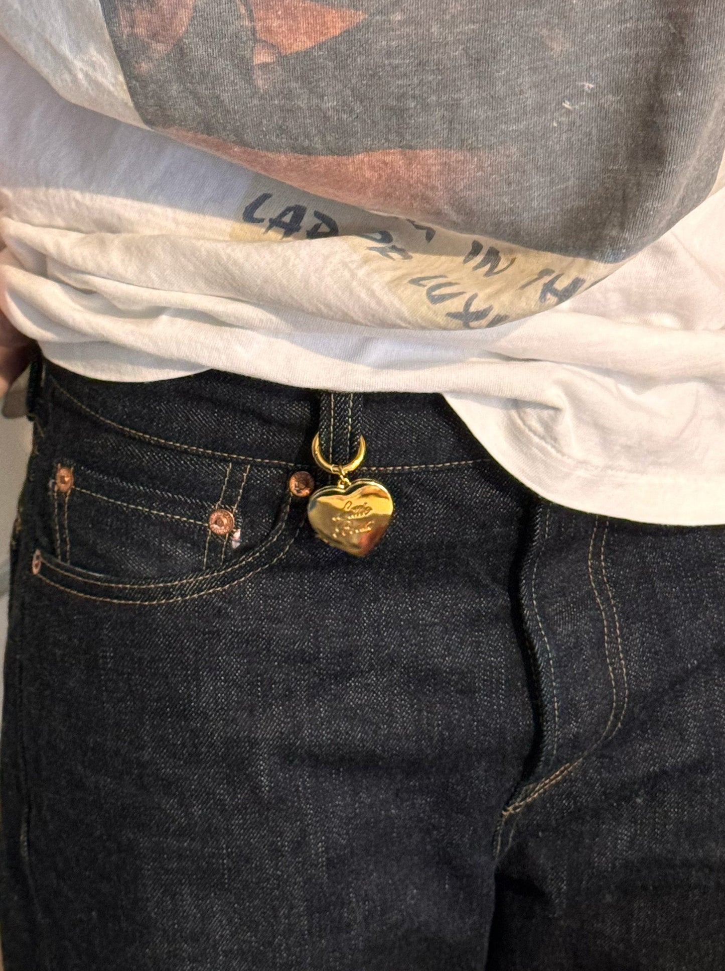 Little Beast Dog Collar LB Gold Pendant