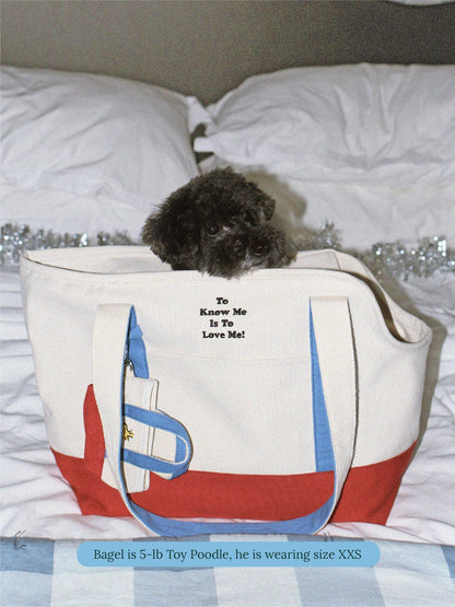 Little Beast Dog Carrier Red Blue / OS Love Drives Me Crazy Canvas Tote - PEANUTS
