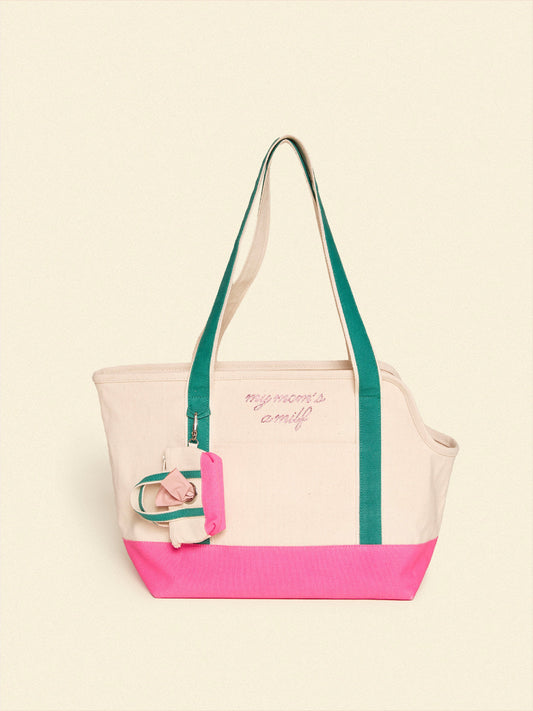 Little Beast Dog Carrier MILF Canvas Tote - Ian Charms x Little Beast