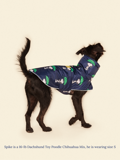 Little Beast Dog Raincoat Peanut Raincoat - Navy