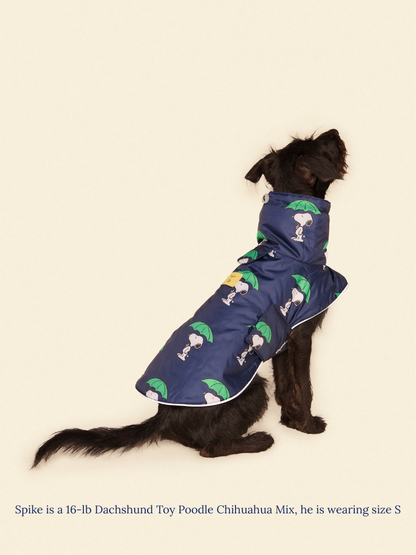 Little Beast Dog Raincoat Peanut Raincoat - Navy