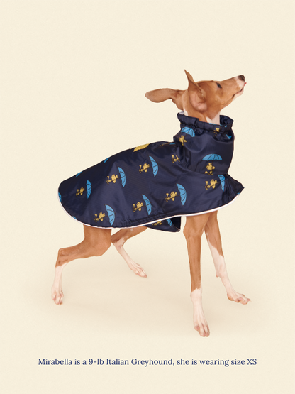 Little Beast Dog Raincoat Peanut Raincoat - Navy