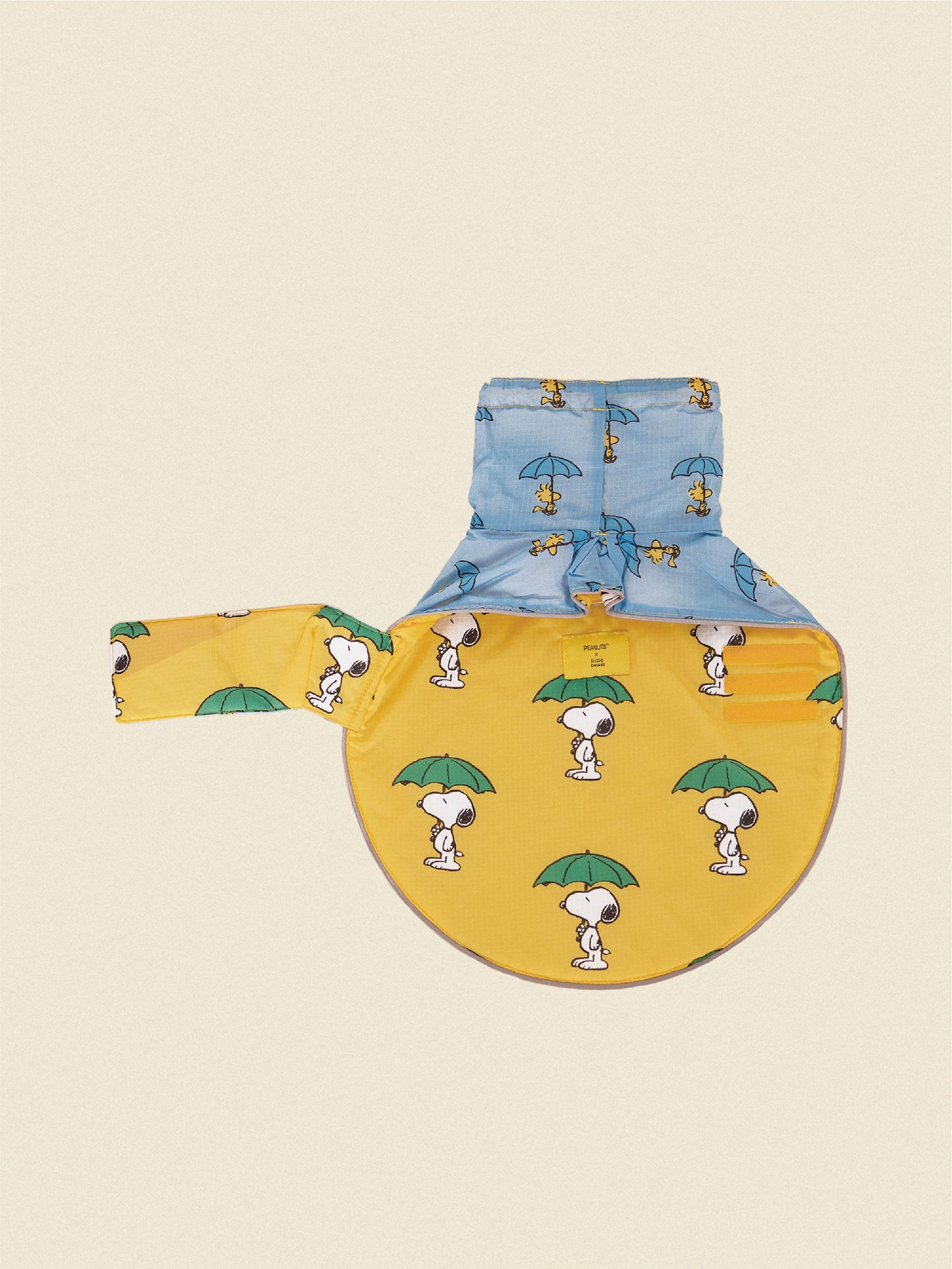 Little Beast Dog Raincoat Peanut Raincoat - Yellow