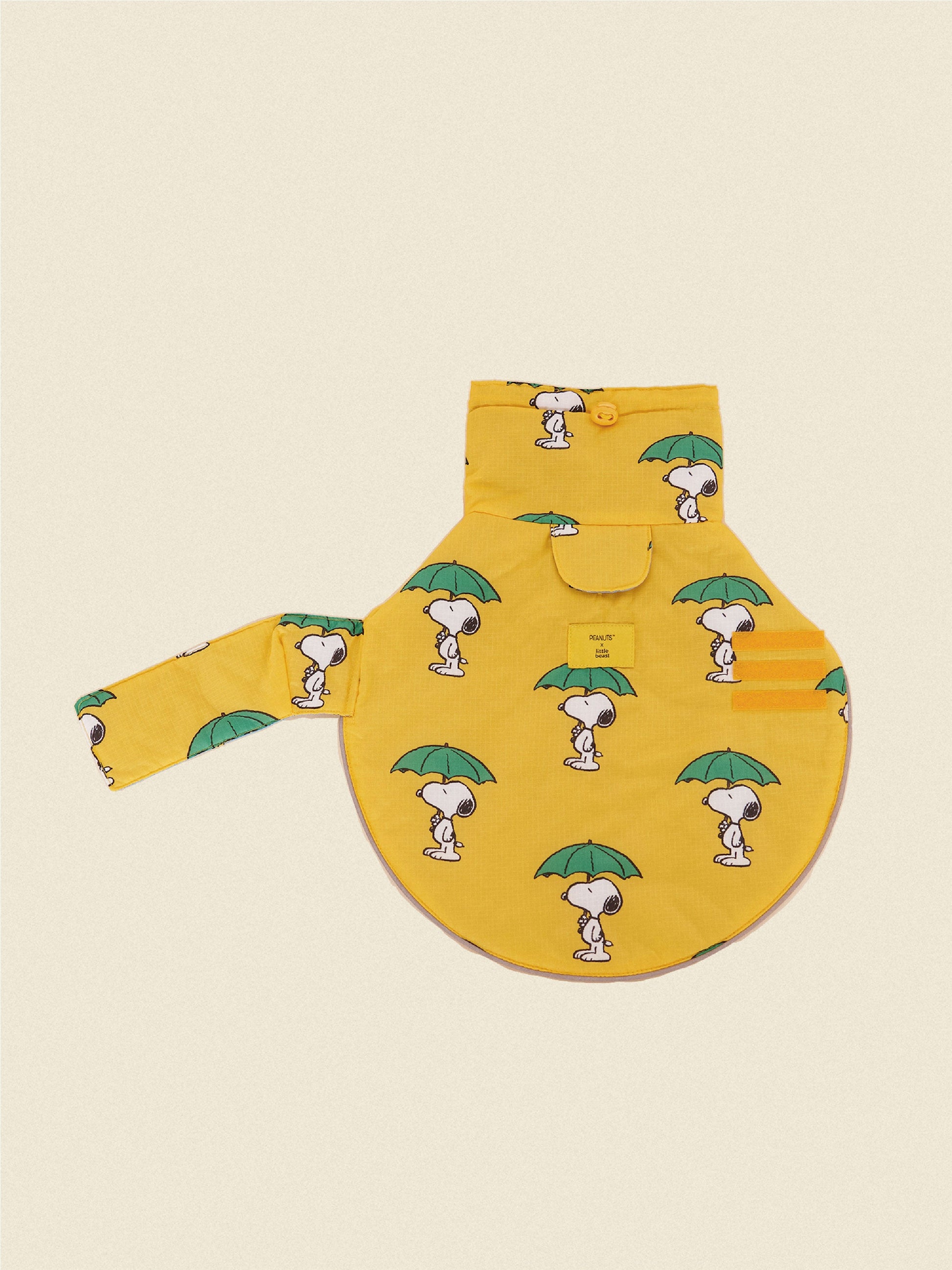 Little Beast Dog Raincoat Peanut Raincoat - Yellow