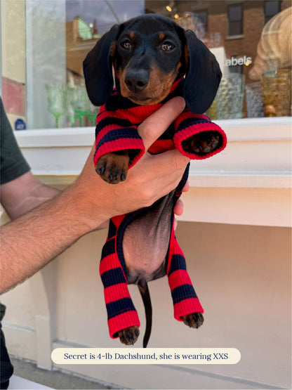 Little Beast Dog Onesie Red & Black Onesie - FW25