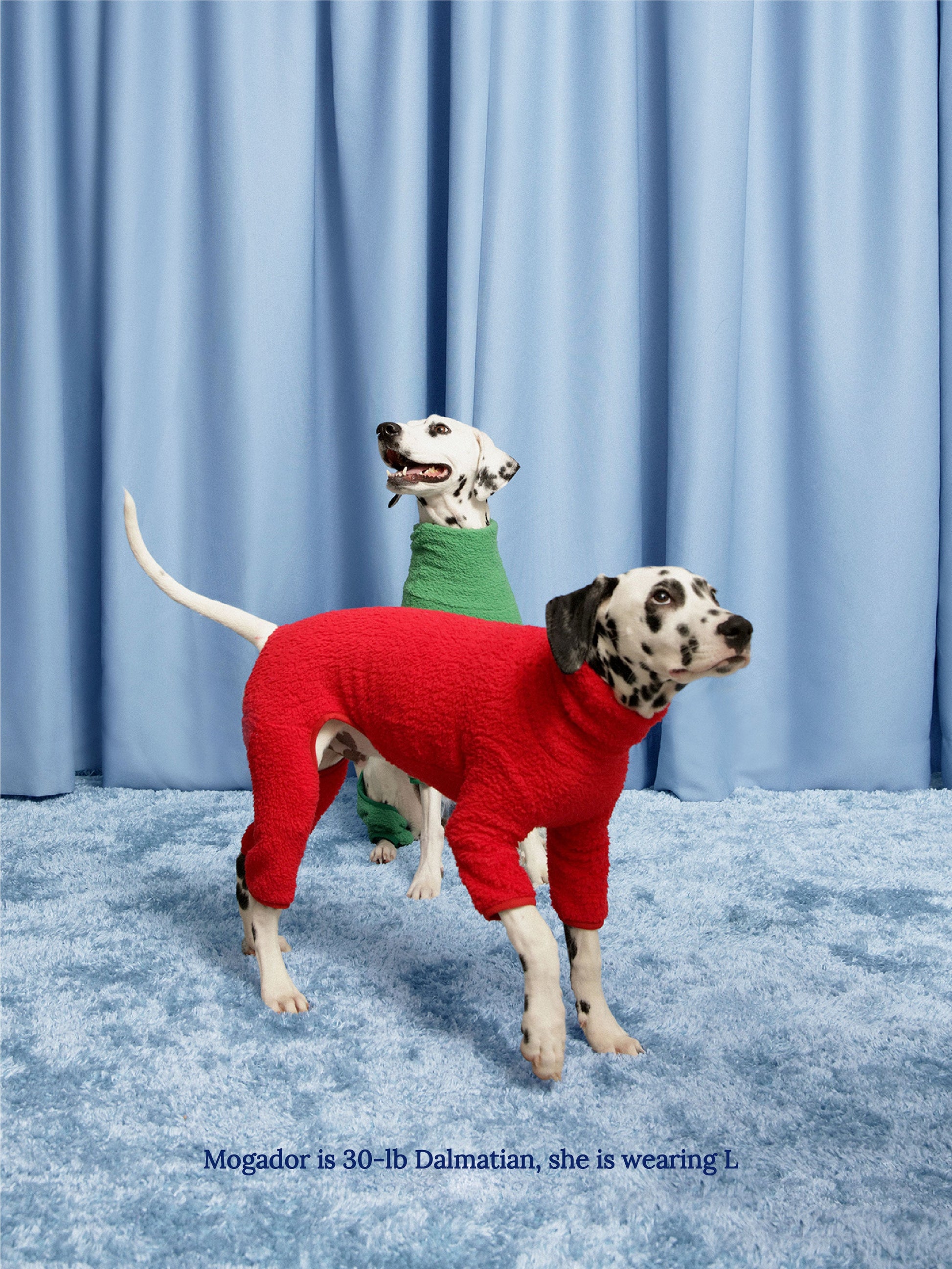 Little Beast Dog Fleece Onesie red fleece onesie