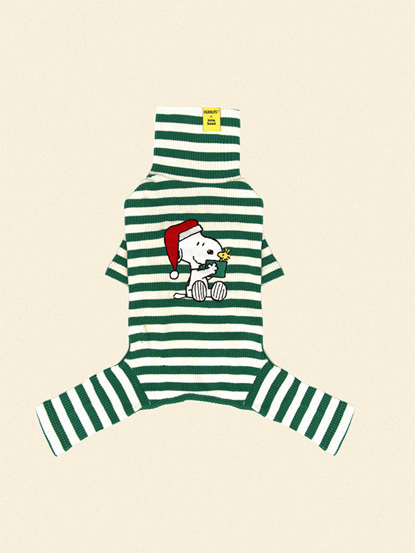 Little Beast Dog Stripe Onesie Snoopy Gift Stripe Onesie - PEANUTS
