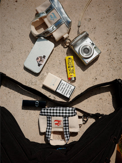 Little Beast Poop Bag Holder OS The Little Beast Poop Bag Tote - Gingham