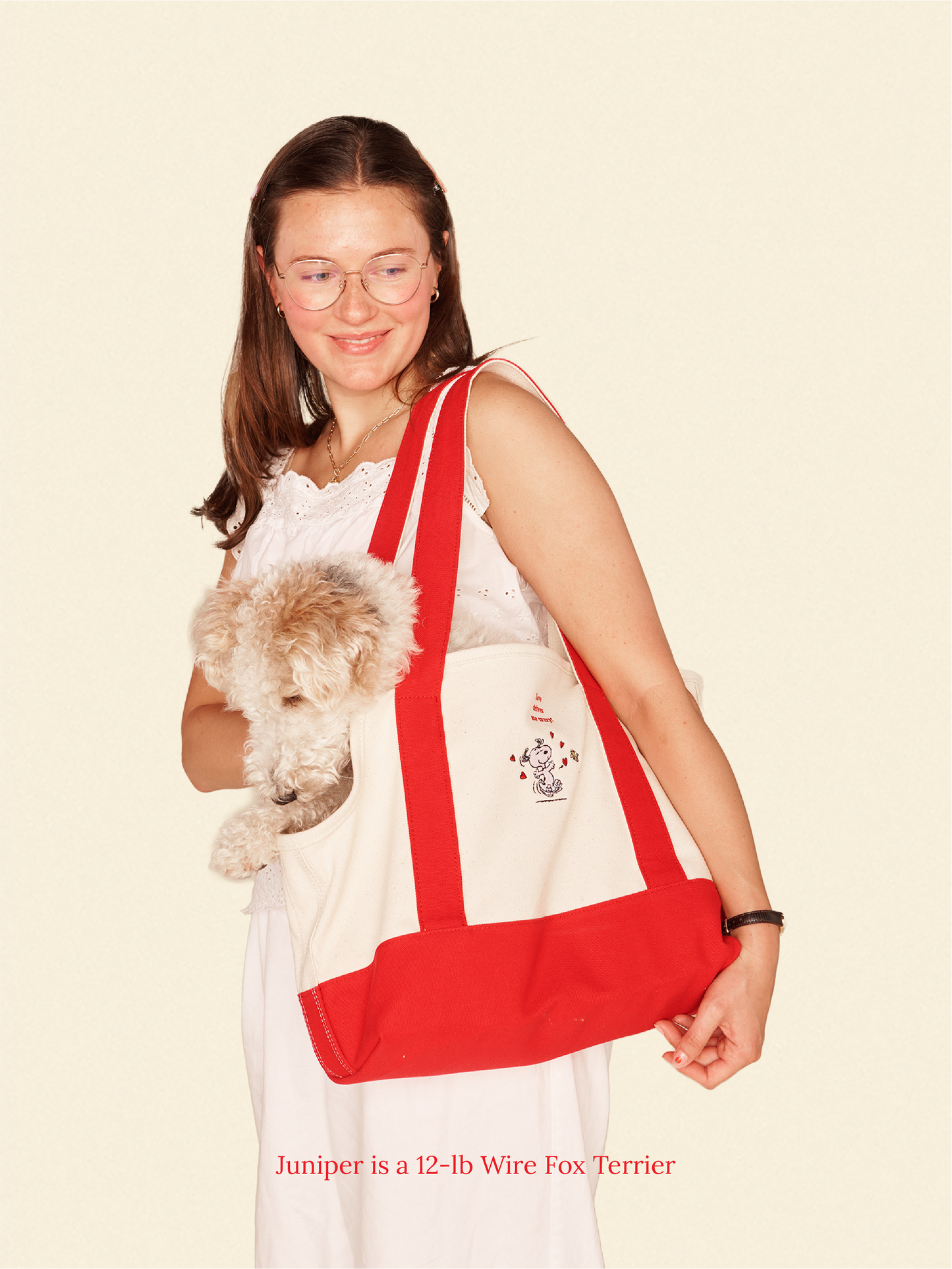 Little Beast Dog Carrier Red / OS To Love Me Tote Bag - PEANUTS