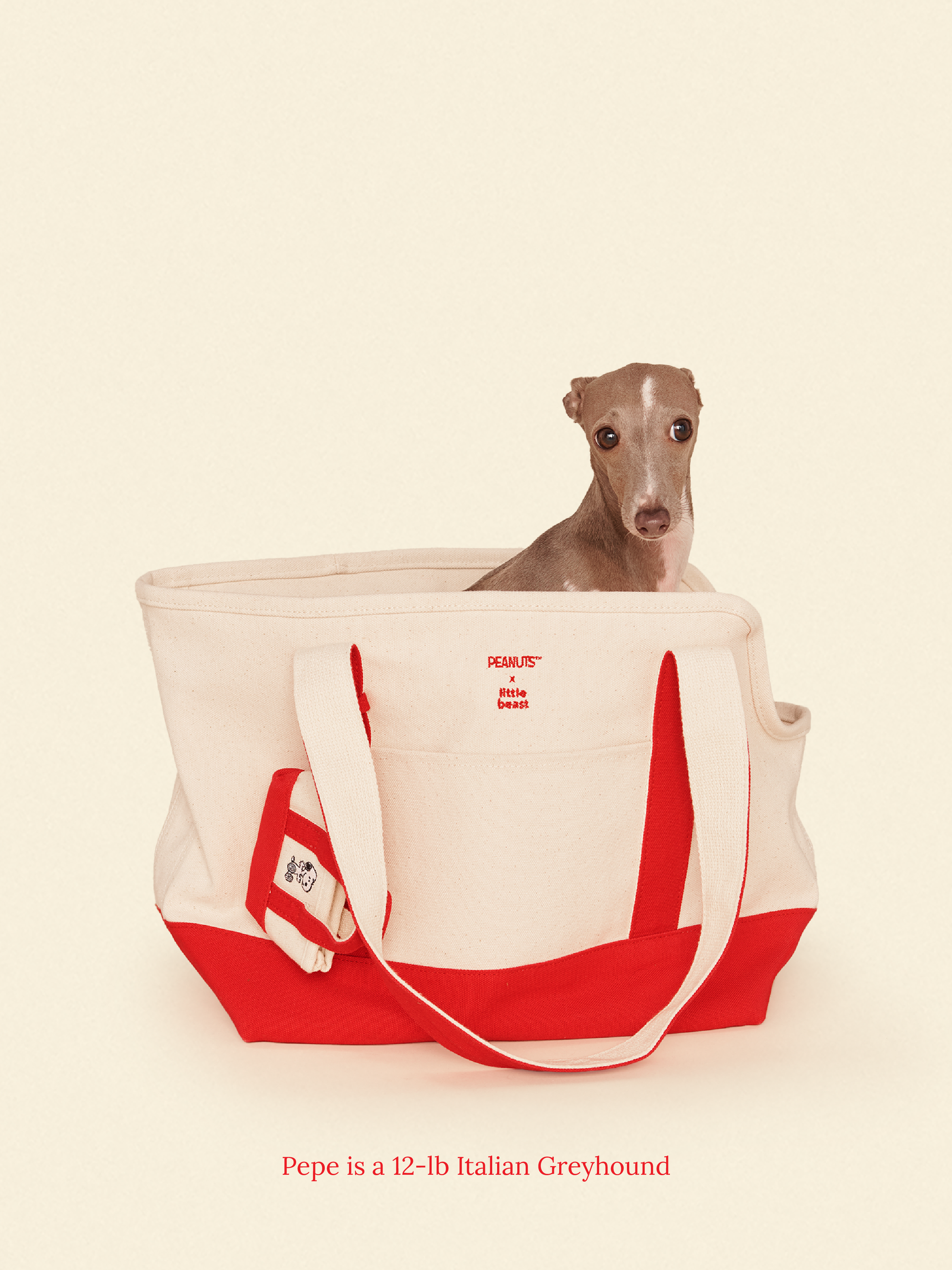 Little Beast Dog Carrier Red / OS To Love Me Tote Bag - PEANUTS