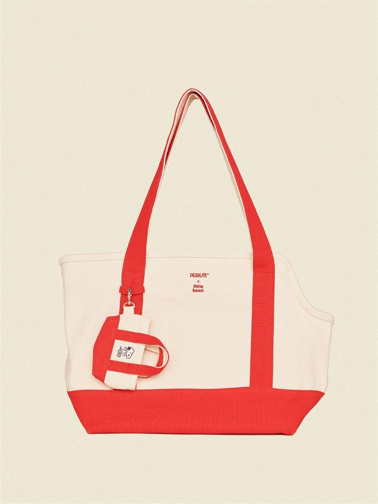 Little Beast Dog Carrier Red / OS To Love Me Tote Bag - PEANUTS
