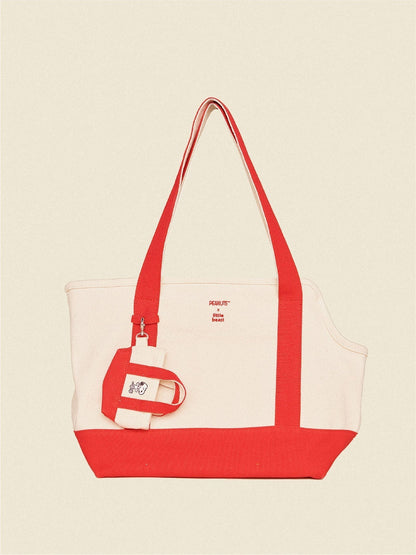 Little Beast Dog Carrier Red / OS To Love Me Tote Bag - PEANUTS