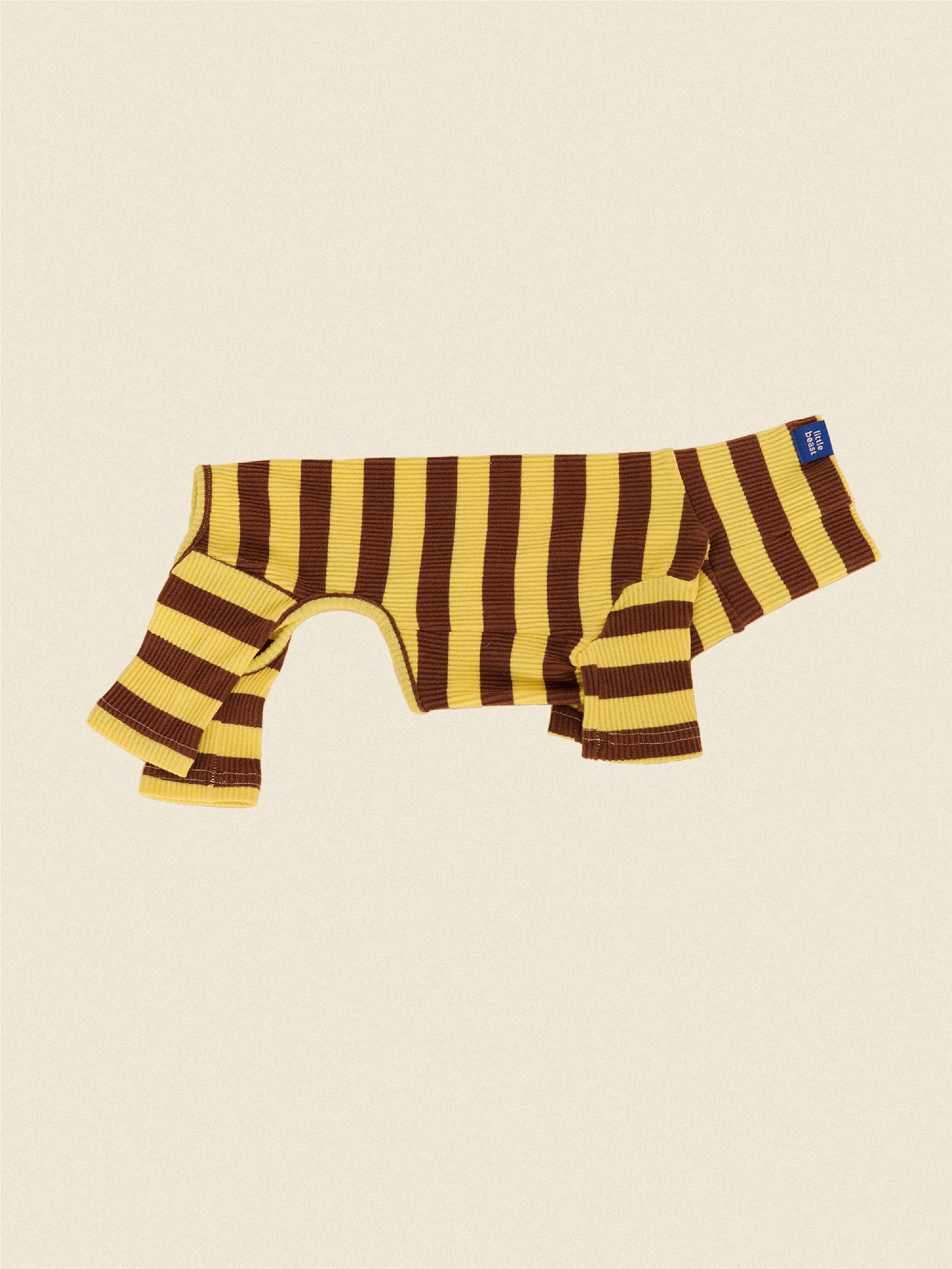 Little Beast Dog Onesie Yellow & Brown Onesie - FW25