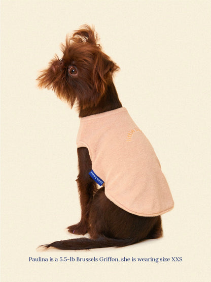 littlebeastus Dog Tank Top Hot Girl Summer Tank Top - Beige