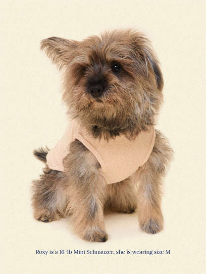 littlebeastus Dog Tank Top Hot Girl Summer Tank Top - Beige