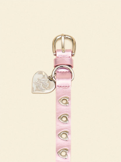 SJ Factory Dog Collar You Mean The World To Me Collar - Pink