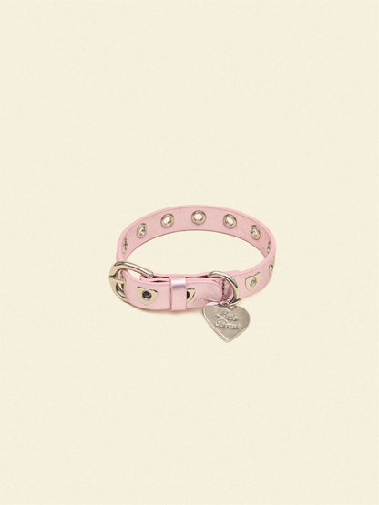 SJ Factory Dog Collar You Mean The World To Me Collar - Pink