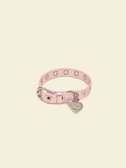 SJ Factory Dog Collar You Mean The World To Me Collar - Pink