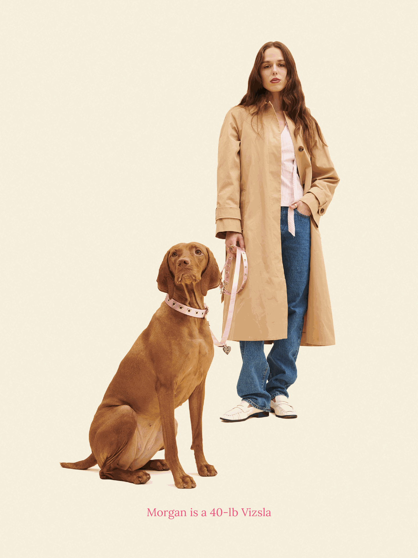 SJ Factory Dog Leash ONESIZE You Mean The World To Me Leash - Pink