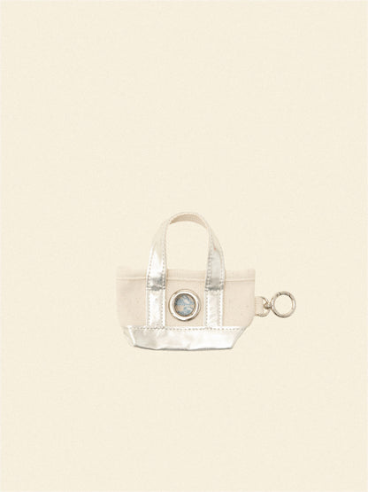 The Little Beast Poop Bag Tote - Silver